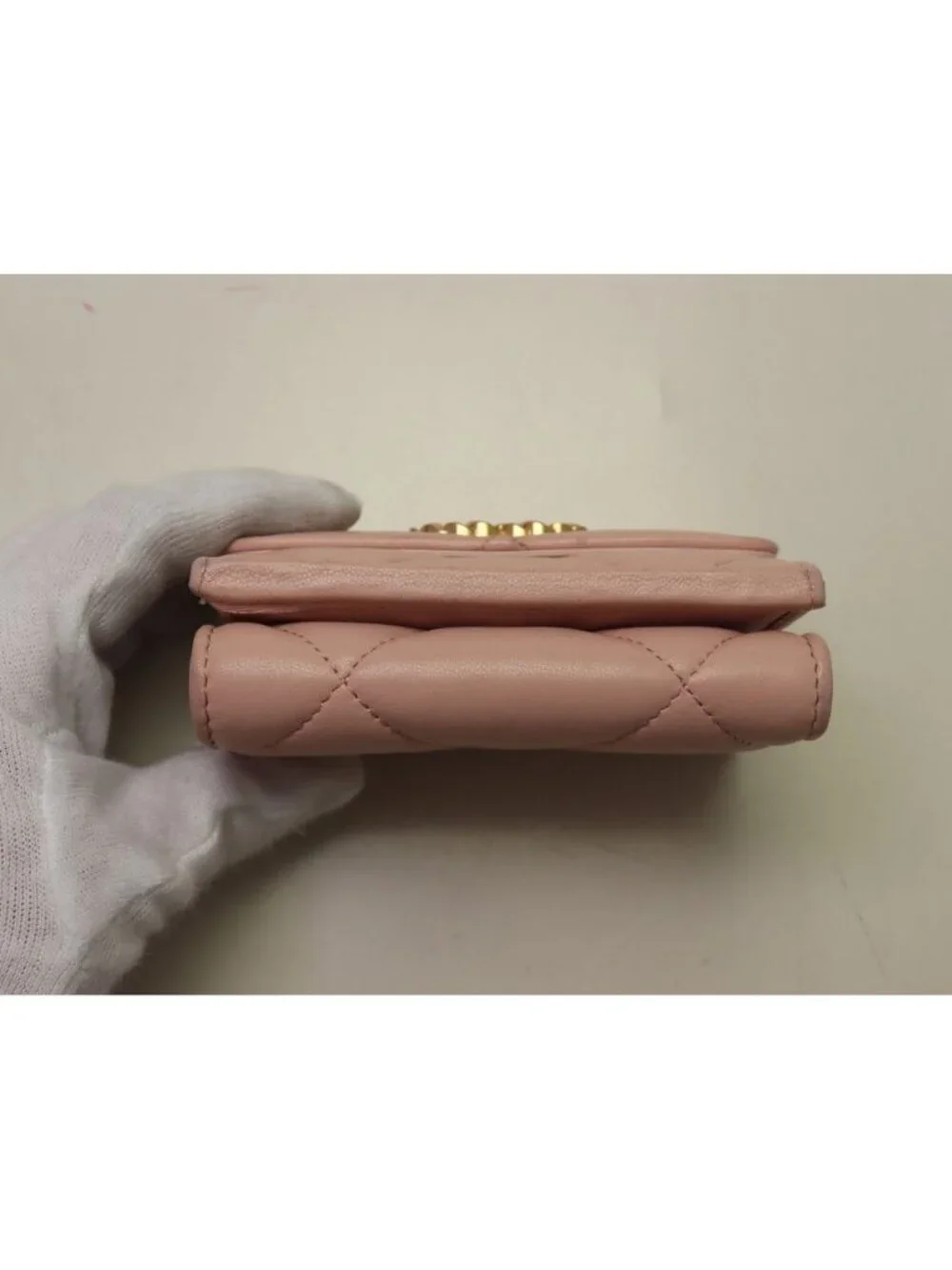 Chanel Lambskin 19 Trifold Wallet